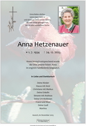 Anna Hetzenauer